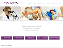 Tablet Screenshot of gynexcorporation.com